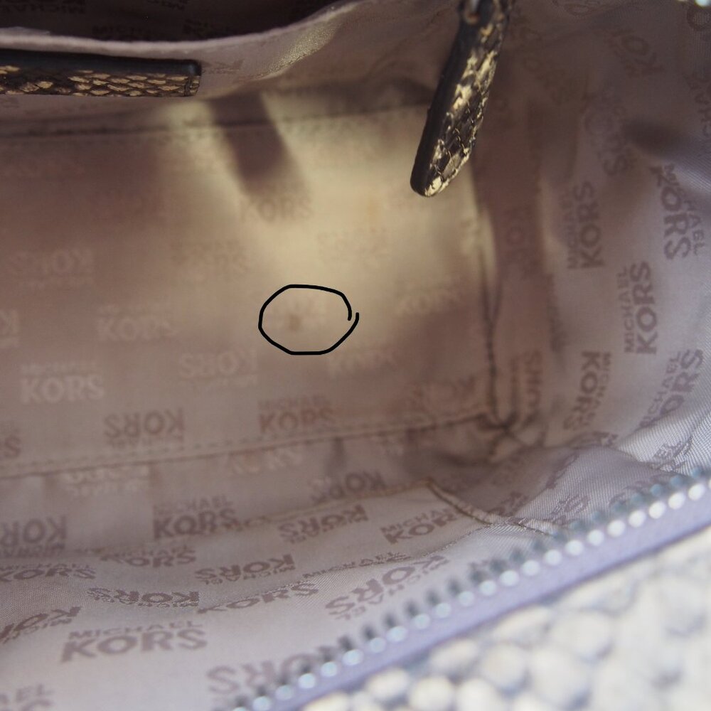 Michael Michael Kors Python Snake Embossed Leathe… - image 4